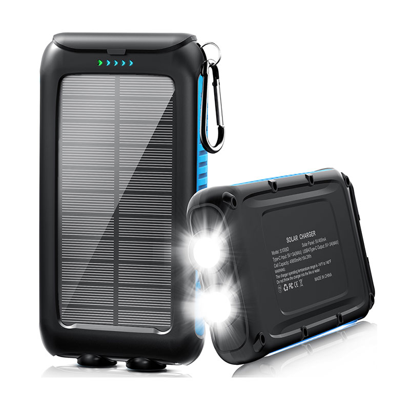 Solar Power Bank Portable Charger 30000mAh
